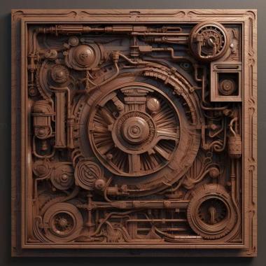 Patterns and decorations Unmechanical 4 3d model